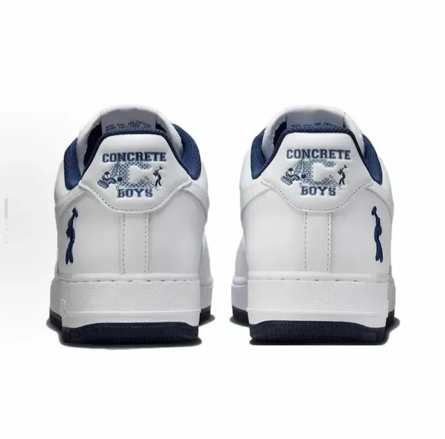 Nike Air Force 1 Branco Marinho Tênis Lifestyle 4