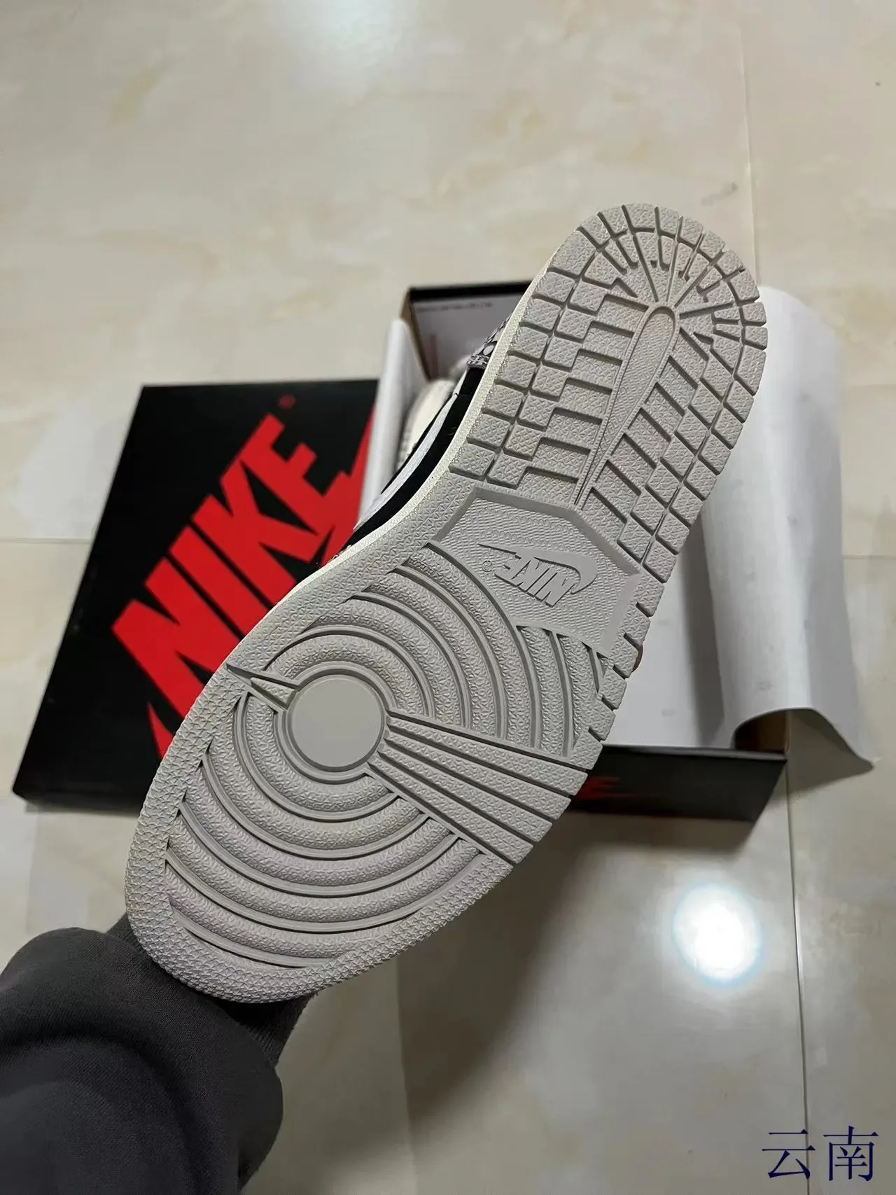 Nike Air Jordan 1 Imprimé Éléphant Sneakers Lifestyle 5