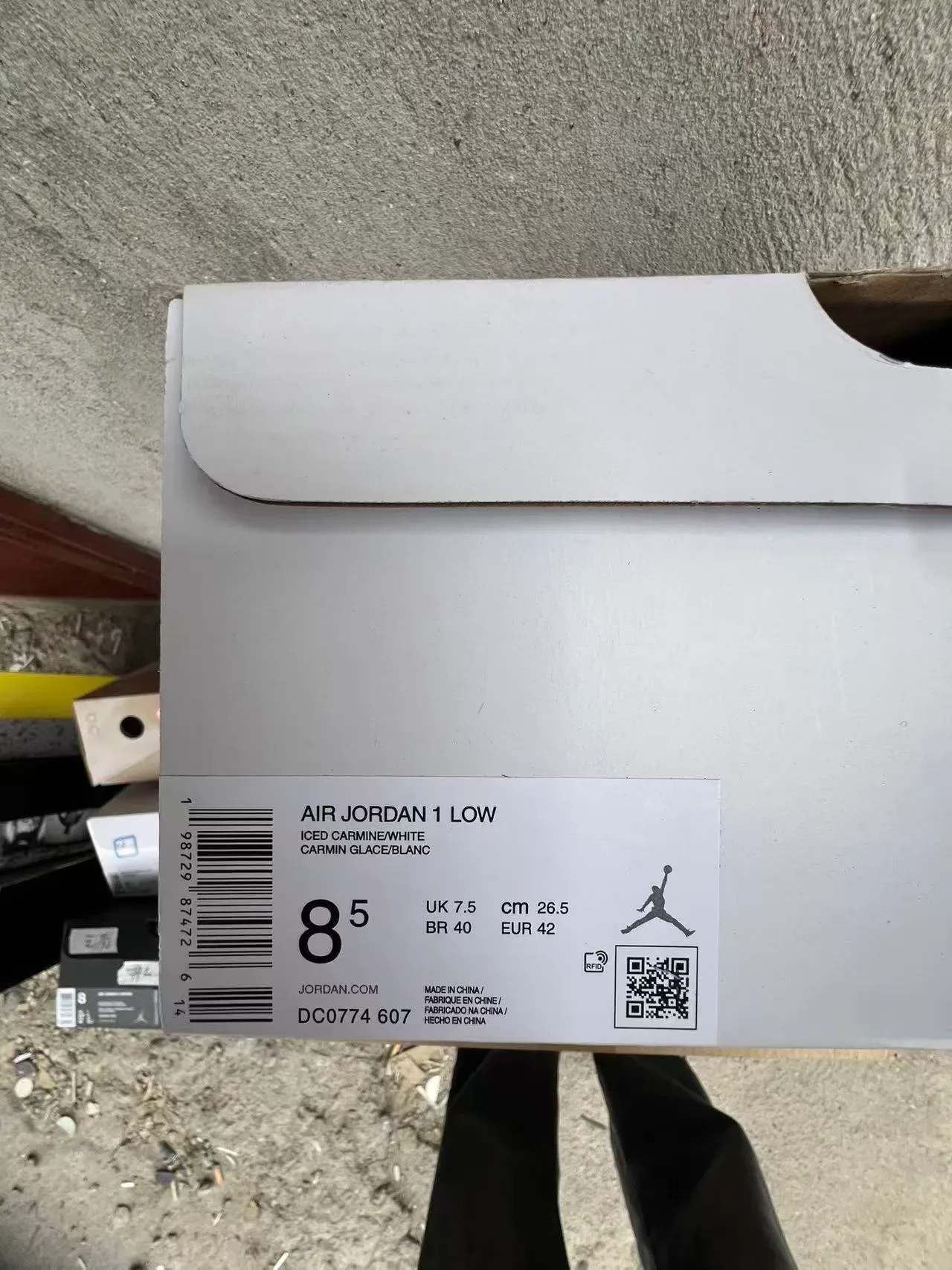 Nike Air Jordan 1 Low Pink and White Lifestyle Sneakers 10