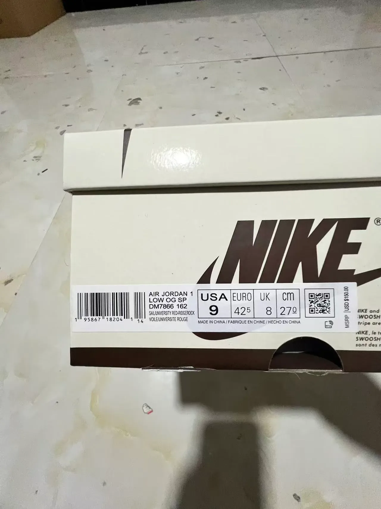Nike Air Jordan 1 Blanc Gris Basse Multicouche Cuir Et Daim Style De Vie Sneakers 11