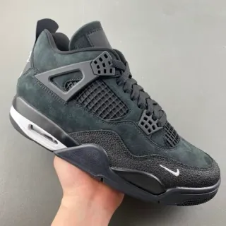 Nike Air Jordan 4 深绿黑麂皮篮球鞋