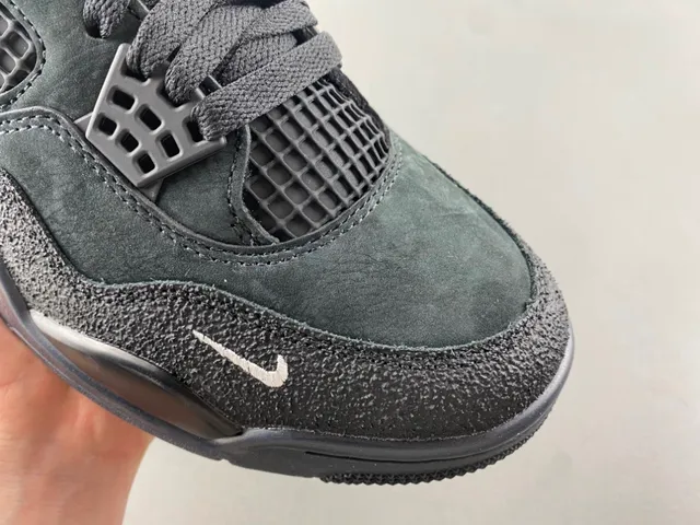 Nike Air Jordan 4 Dark Green Black Suede Basketball Shoes 2