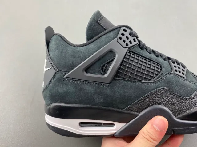 Nike Air Jordan 4 Dark Green Black Suede Basketball Shoes 3