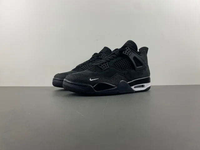 Nike Air Jordan 4 Dark Green Black Suede Basketball Shoes 10