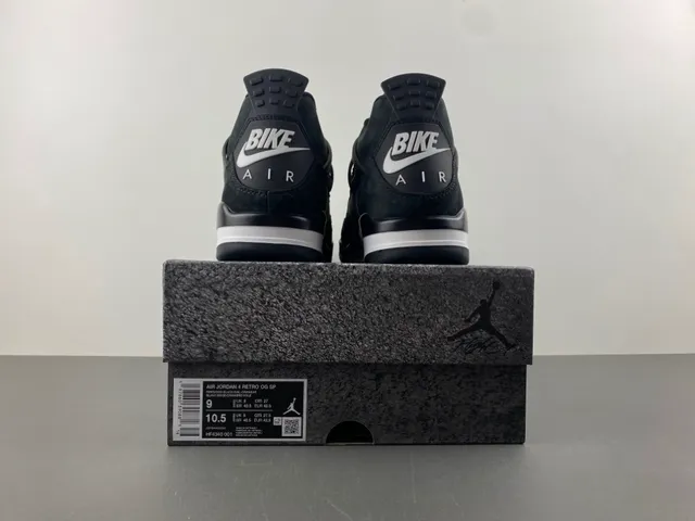 Nike Air Jordan 4 Dark Green Black Suede Basketball Shoes 17