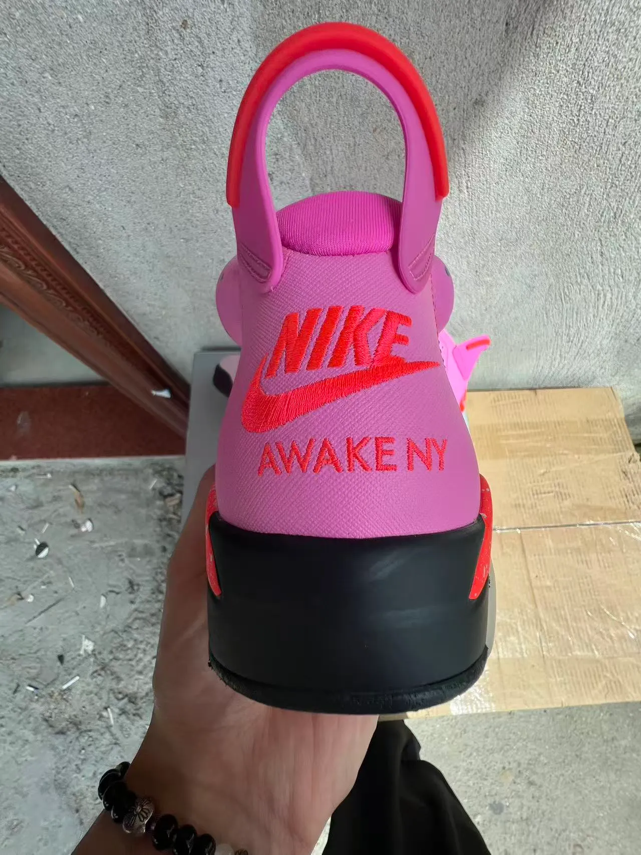 Nike Air Jordan 6 Pink Gray Orange Speckle Basketball Shoes 9