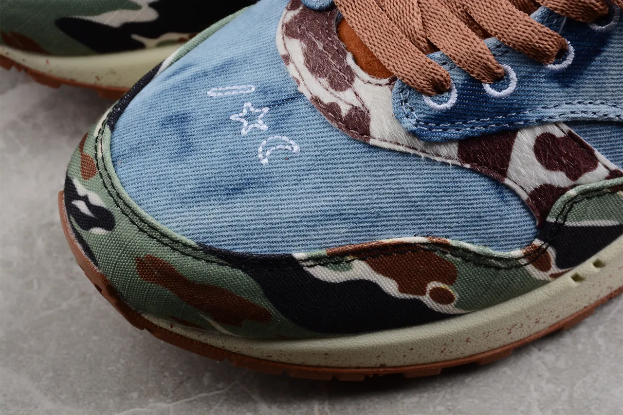 Nike Air Max 1 Denim Camo Multicolor Lifestyle Sneakers 8