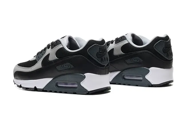 Nike Air Max 90 Black Gray White Lifestyle Sneakers 3