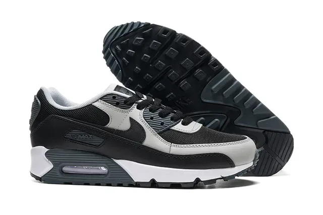 Nike Air Max 90 Black Gray White Lifestyle Sneakers 4