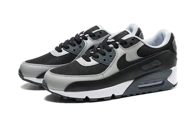Nike Air Max 90 Black Gray White Lifestyle Sneakers 5