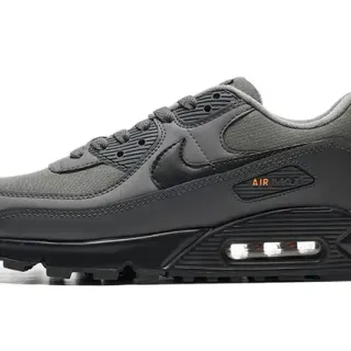 Nike Air Max 90 Black Orange Low-Top Mesh-and-Synthetic Upper Lifestyle Sneakers
