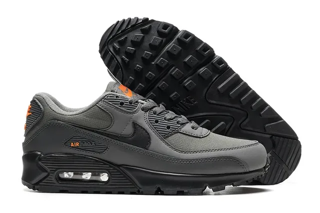 نايك إير ماكس 90 أسود برتقالي لوتوب شبكي وصناعي lifestyle sneakers 3