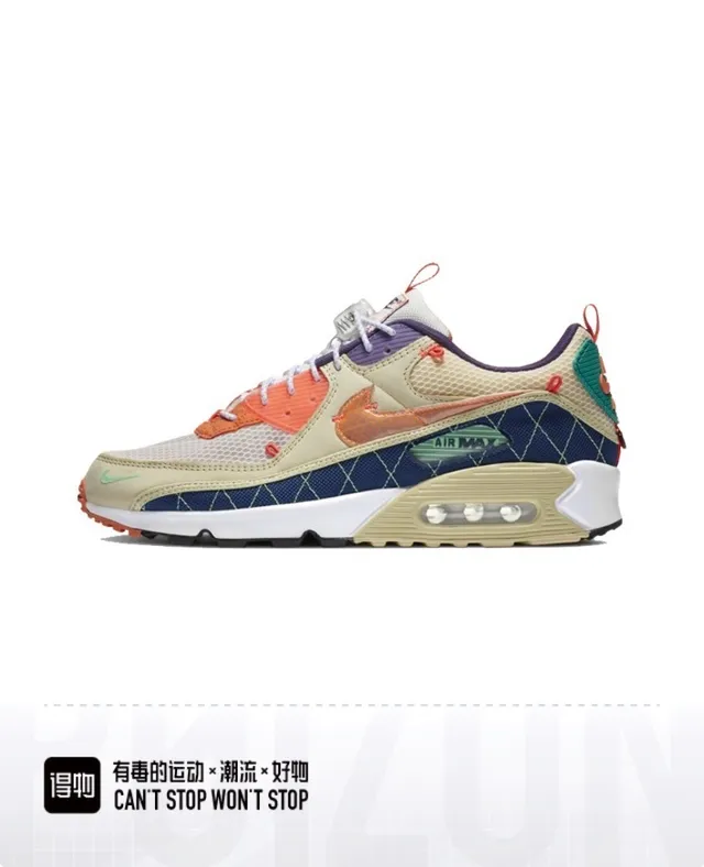 Nike Air Max 90 Multicolor Patchwork Lifestyle Sneakers 1