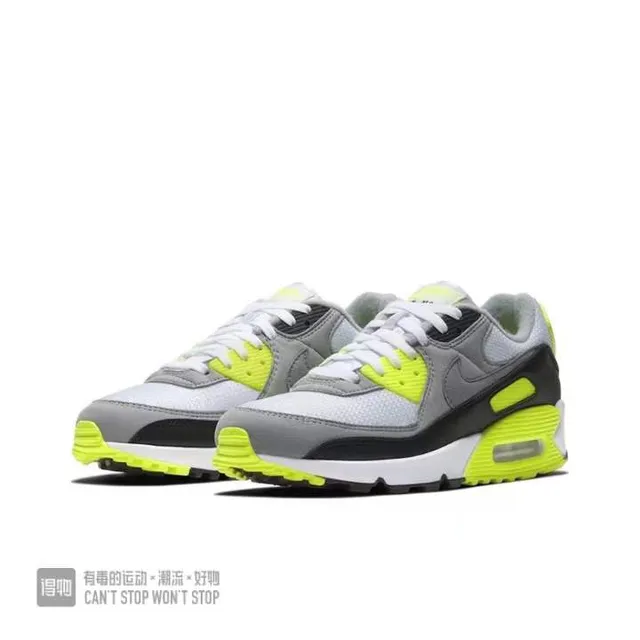 Nike Air Max 90 Neon Yellow Green Lifestyle Sneakers 6