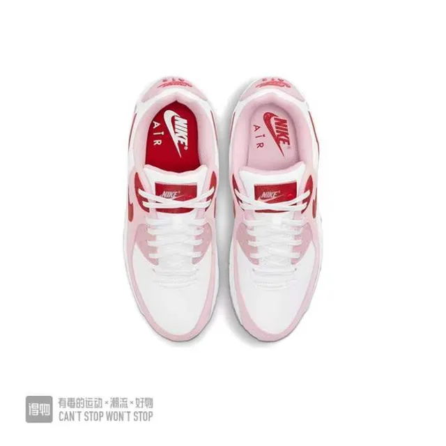 Nike Air Max 90 White Pink Red Lifestyle Sneakers 4