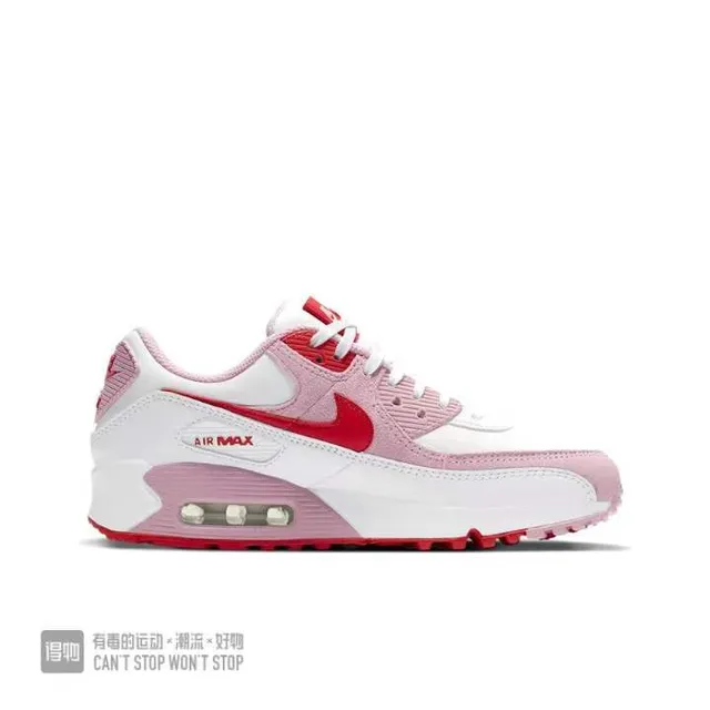 Nike Air Max 90 White Pink Red Lifestyle Sneakers 6