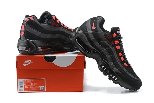 Nike Air Max 95 Black Gray Lifestyle Sneakers 8