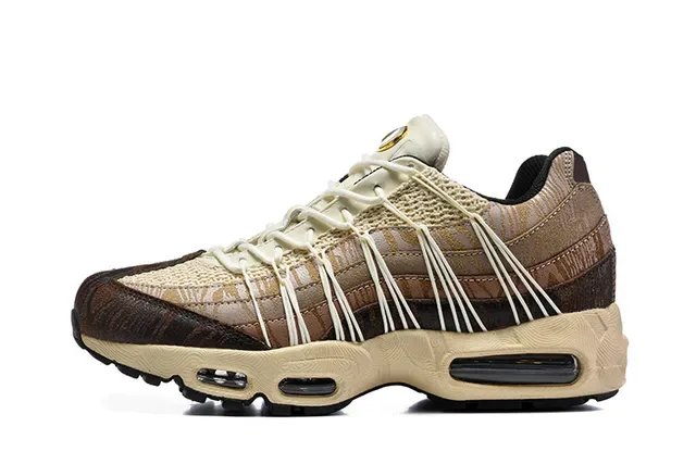 Nike Air Max 95 Brown Beige Gray Black Lifestyle Sneakers 6