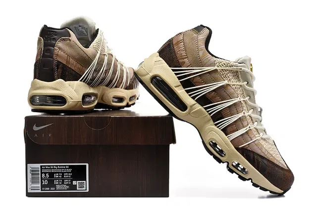 Nike Air Max 95 Brown Beige Gray Black Lifestyle Sneakers 7