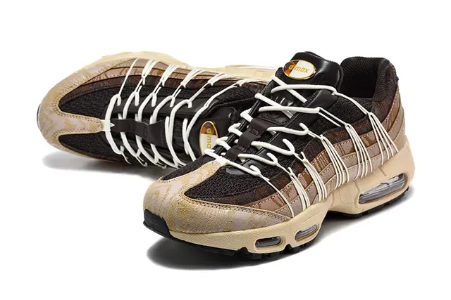 Nike Air Max 95 Brown Beige Gray Black Lifestyle Sneakers 10