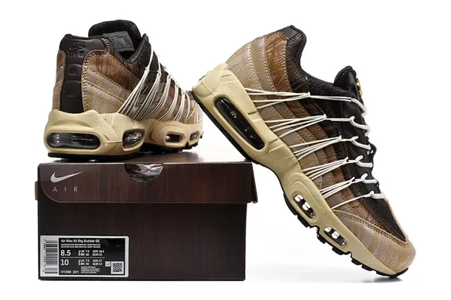Nike Air Max 95 Brown Beige Gray Black Lifestyle Sneakers 13