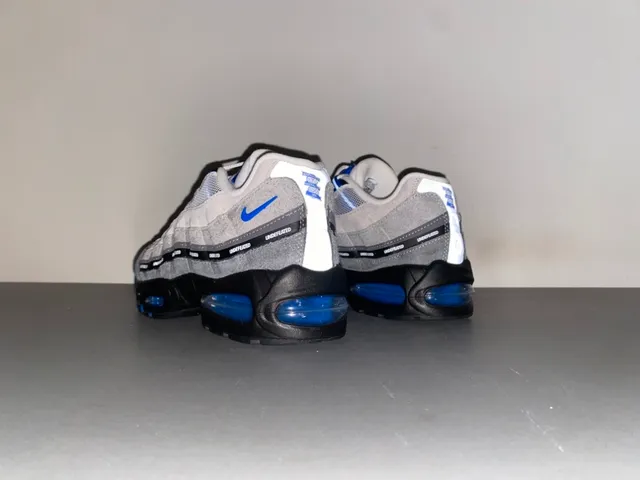 Nike Air Max 95 Gray Blue Black Lifestyle Sneakers 12