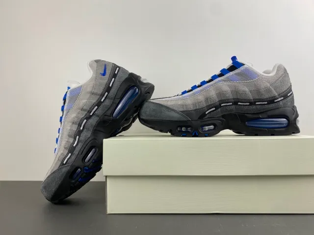 Nike Air Max 95 Gray Blue Black Lifestyle Sneakers 16