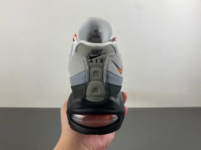 Nike Air Max 95 Gray Orange Lifestyle Sneakers 4