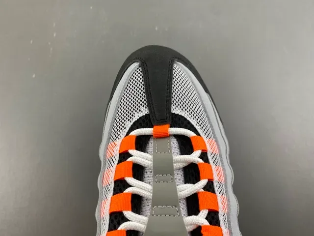 Nike Air Max 95 Gray Orange Lifestyle Sneakers 5