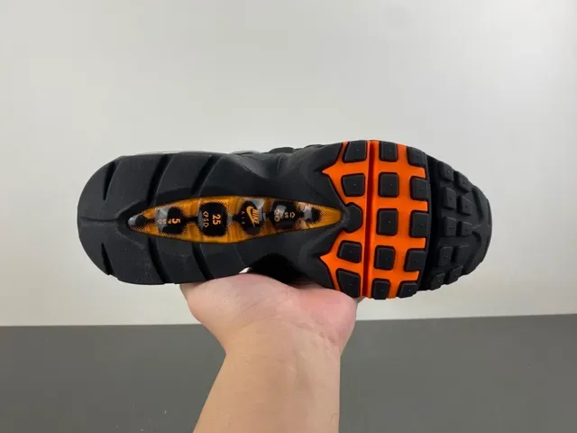 Nike Air Max 95 Gray Orange Lifestyle Sneakers 7