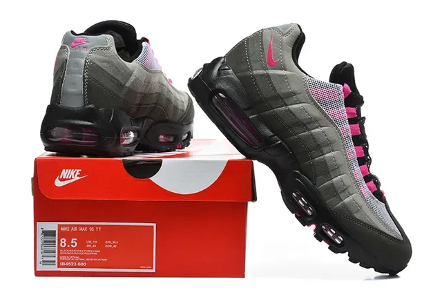 Nike Air Max 95 Pixel Green Black Purple Lifestyle Sneakers 2