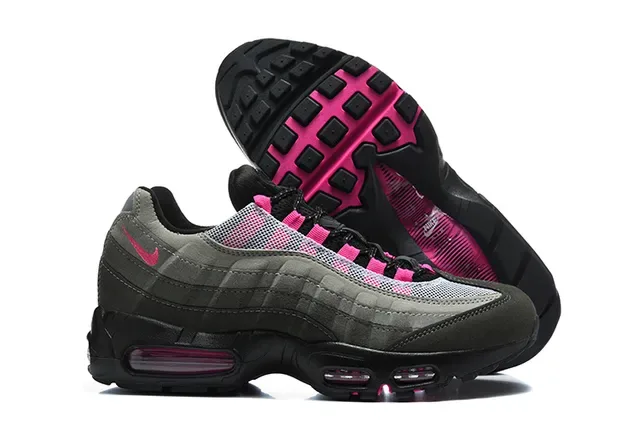 Nike Air Max 95 Pixel Green Black Purple Lifestyle Sneakers 7