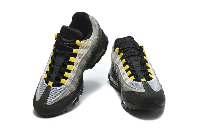 Nike Air Max 95 Pixel Green Black Purple Lifestyle Sneakers 10