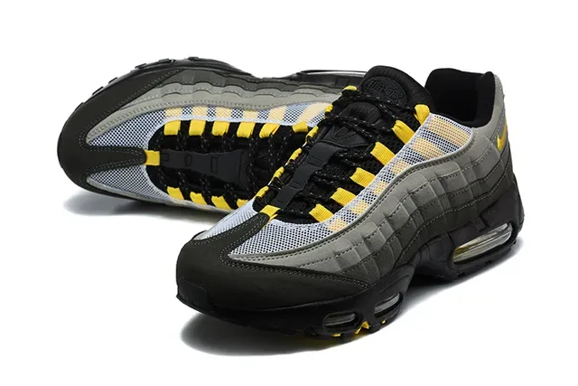 Nike Air Max 95 Pixel Green Black Purple Lifestyle Sneakers 12