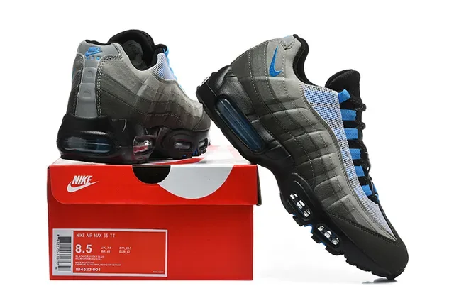 Nike Air Max 95 Pixel Green Black Purple Lifestyle Sneakers 14