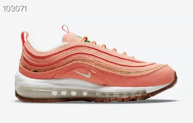 Nike Air Max 97 Coral Glitter Lifestyle Sneakers 5