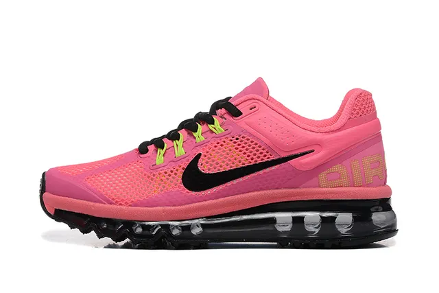 Nike Air Max Pink Black Mesh Upper Visible Cushioning Running Shoes 4