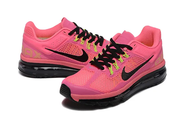 Nike Air Max Pink Black Mesh Upper Visible Cushioning Running Shoes 5