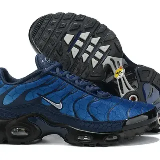 Nike Air Max Plus Blue and Black Lifestyle Sneakers