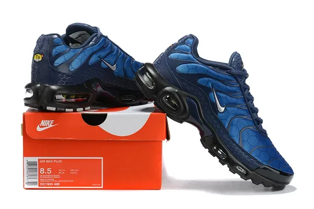 Nike Air Max Plus Blue and Black Lifestyle Sneakers 14