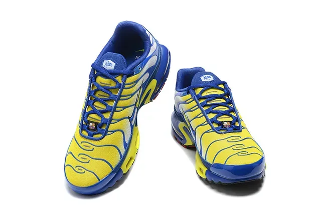 Nike Air Max Plus Yellow and Blue Lifestyle Sneakers 3
