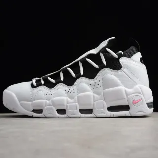 Nike Air More Uptempo White Black Pink Basketball Shoes