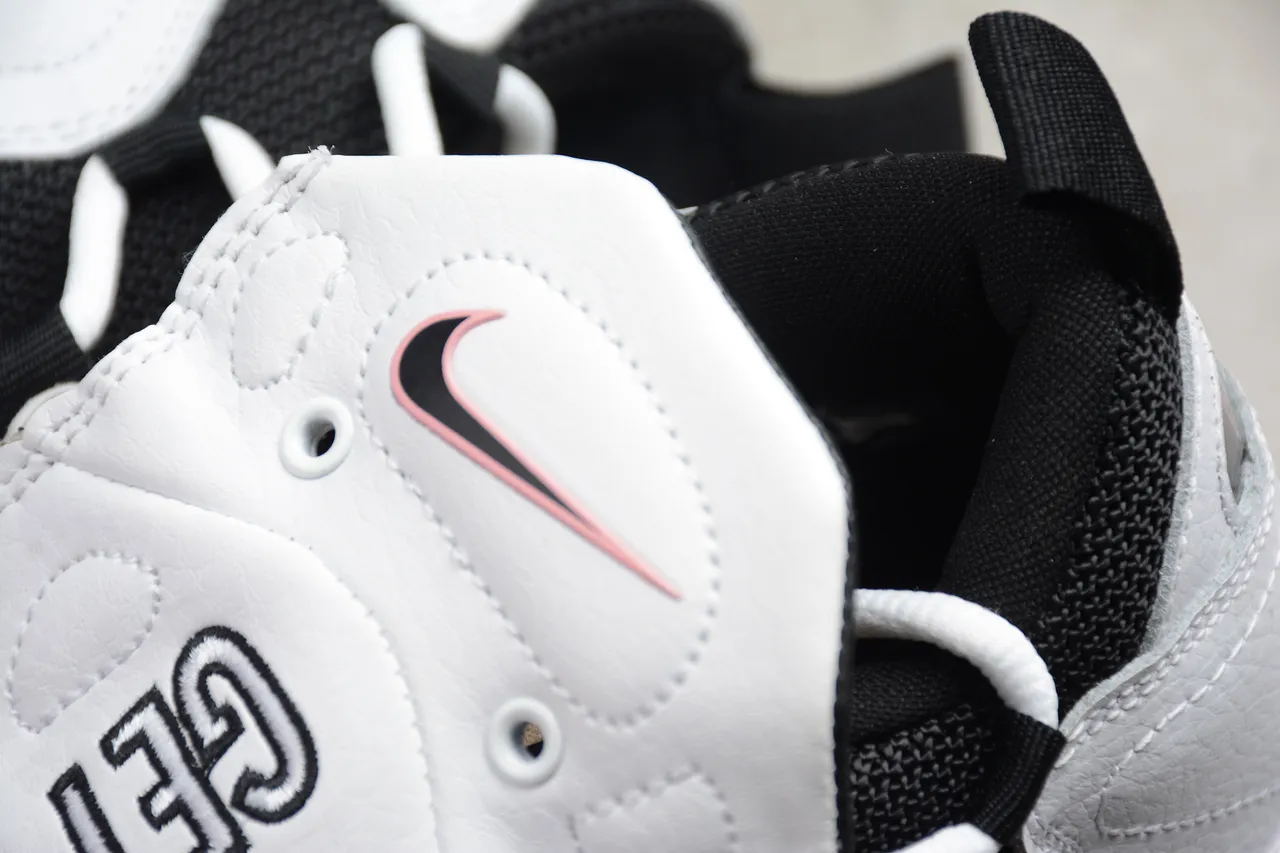 Nike Air More Uptempo Blanc Noir Rose Chaussures de Basket 4