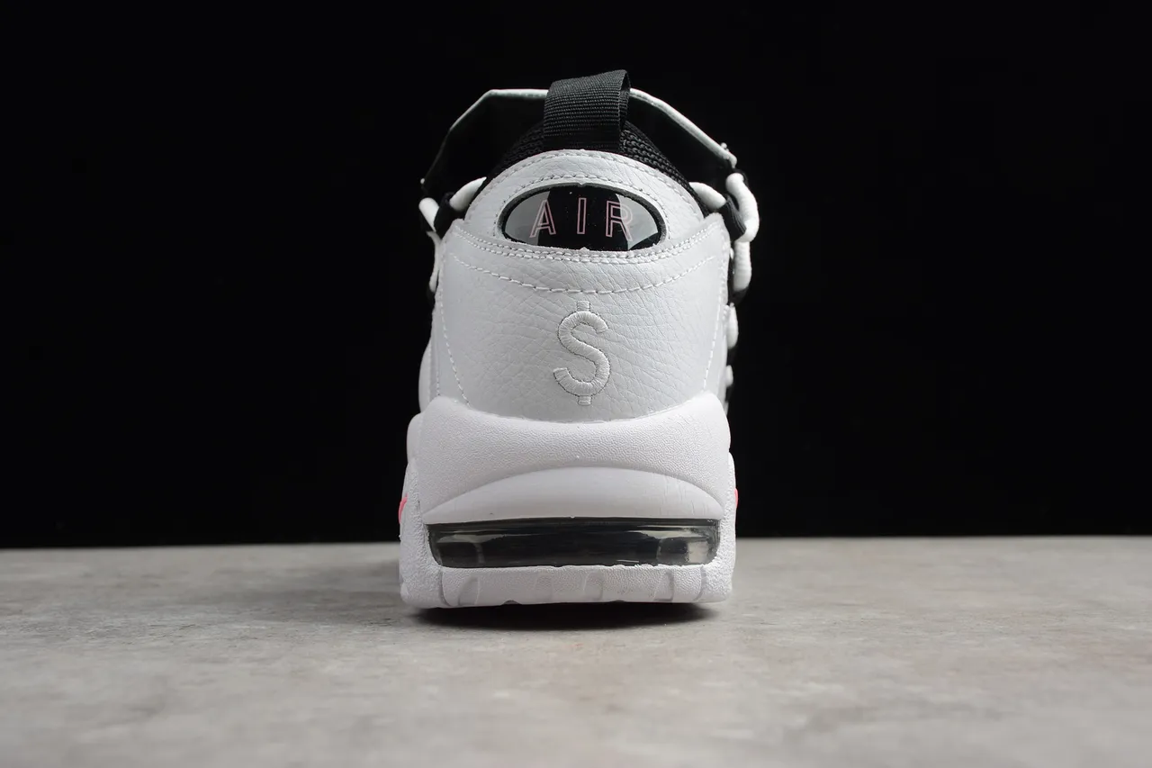 Nike Air More Uptempo Blanc Noir Rose Chaussures de Basket 9