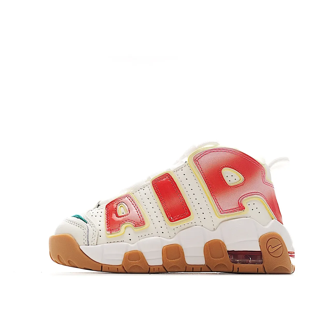 Nike Air More Uptempo White Royal Blue Gold Lifestyle Sneakers 21