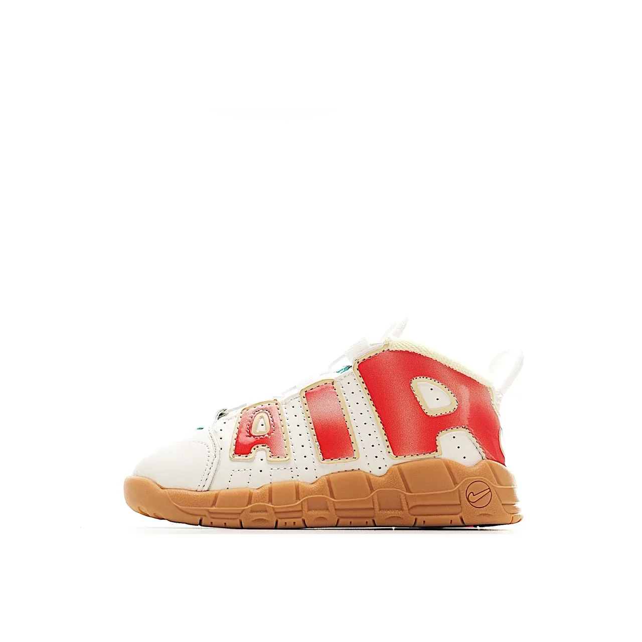 Nike Air More Uptempo White Royal Blue Gold Lifestyle Sneakers 22