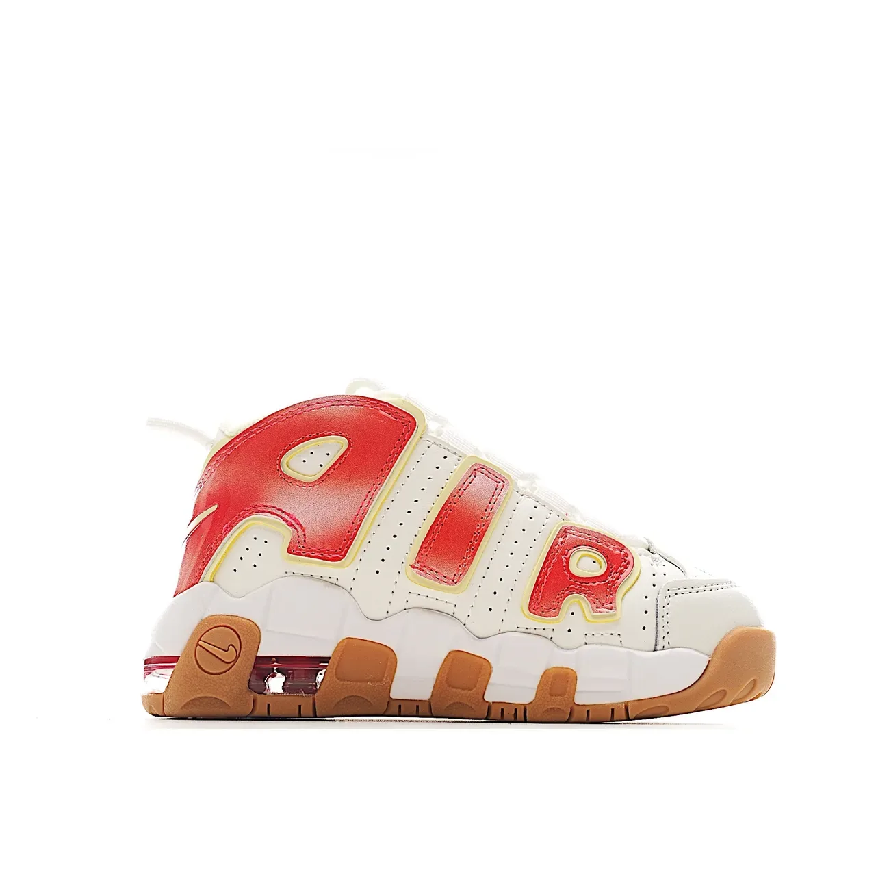 Nike Air More Uptempo White Royal Blue Gold Lifestyle Sneakers 23