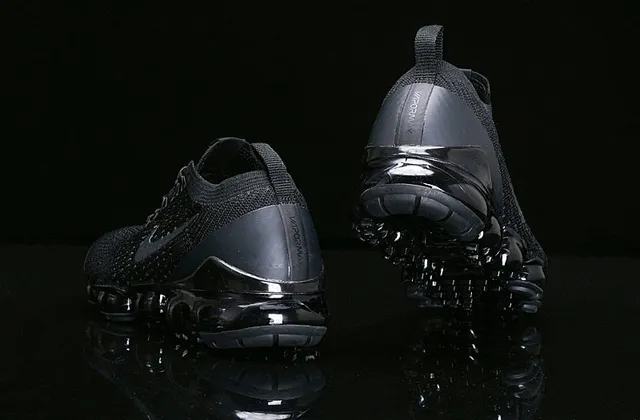 Nike Air VaporMax zapatillas de running de punto negro 4