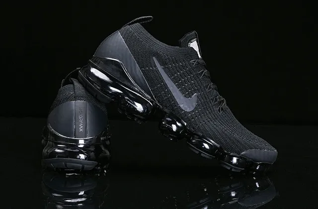 Nike Air VaporMax zapatillas de running de punto negro 5