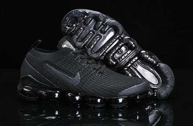 Nike Air VaporMax zapatillas de running de punto negro 7